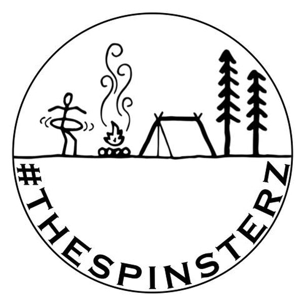 The Spinsterz - Camping and Hooping Sticker