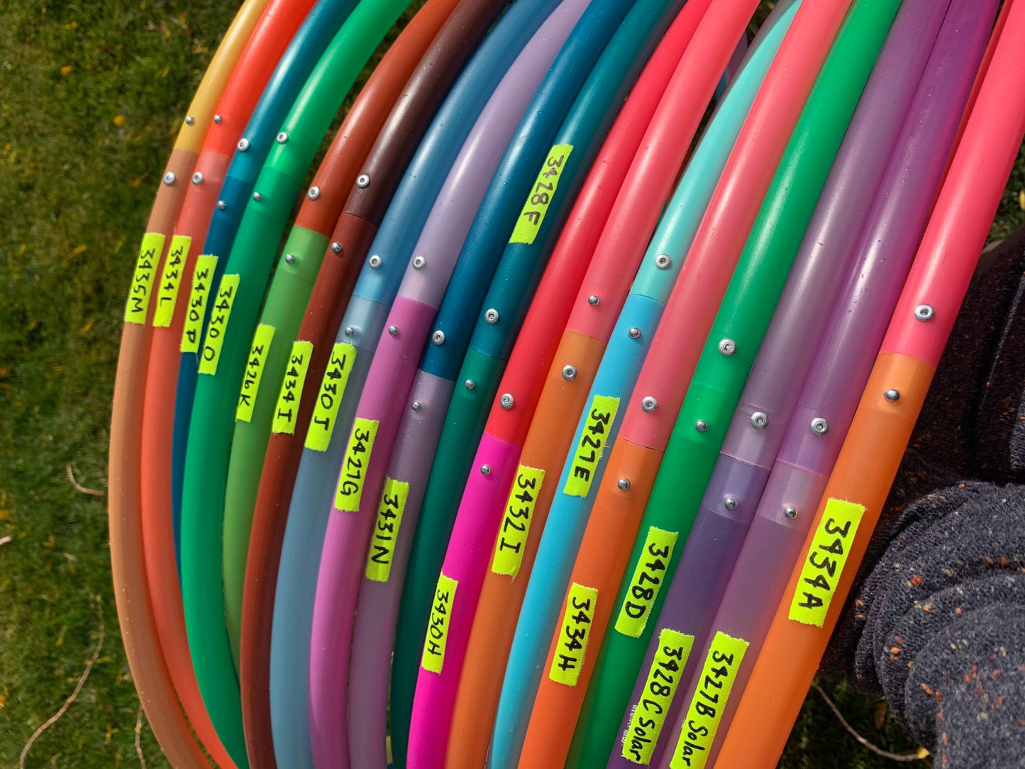 One of a Kind Color Blend Hoops