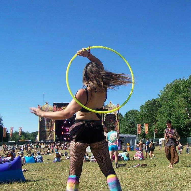 The Spinsterz - UV Yellow Polypro Hoop