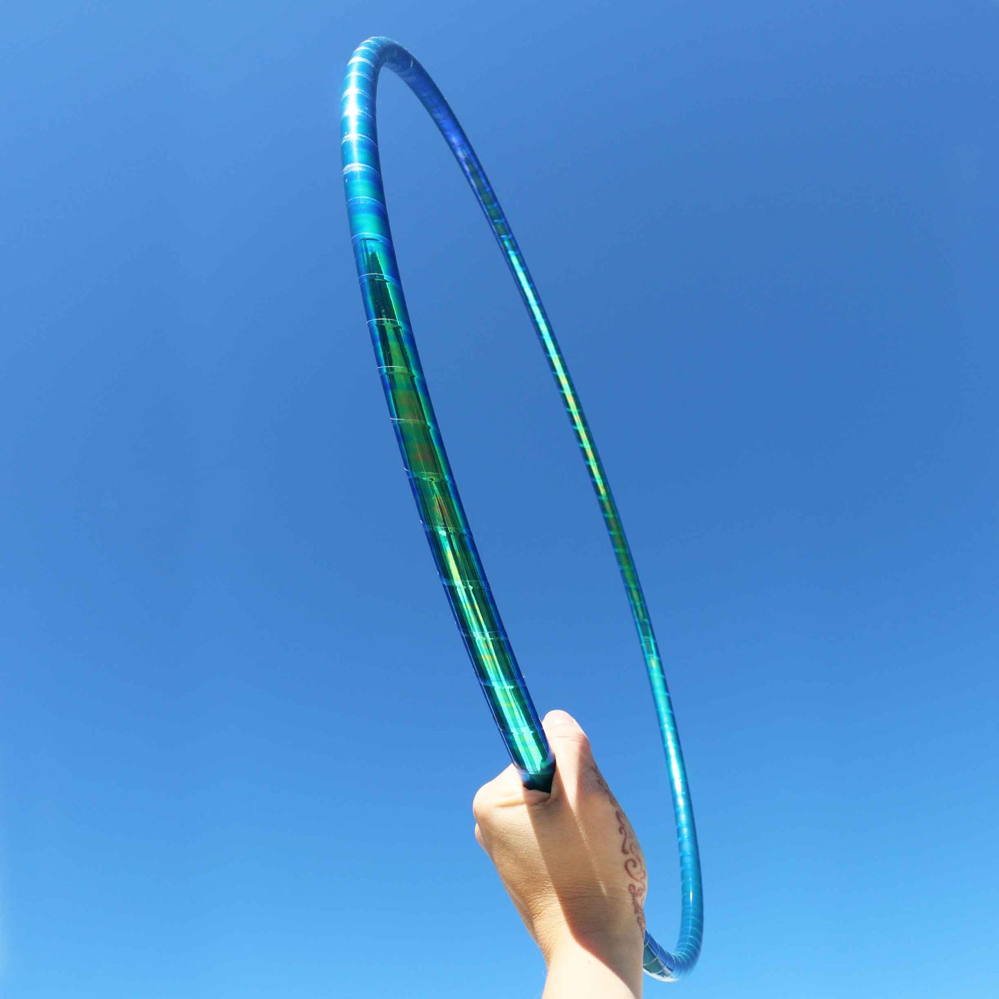 Mystic Lagoon Taped Polypro Hula Hoop