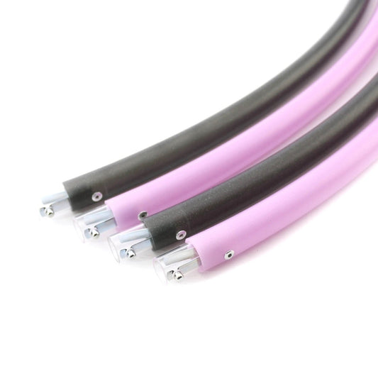 Black Glitter Rose 4 Section Travel Hoop-The Spinsterz