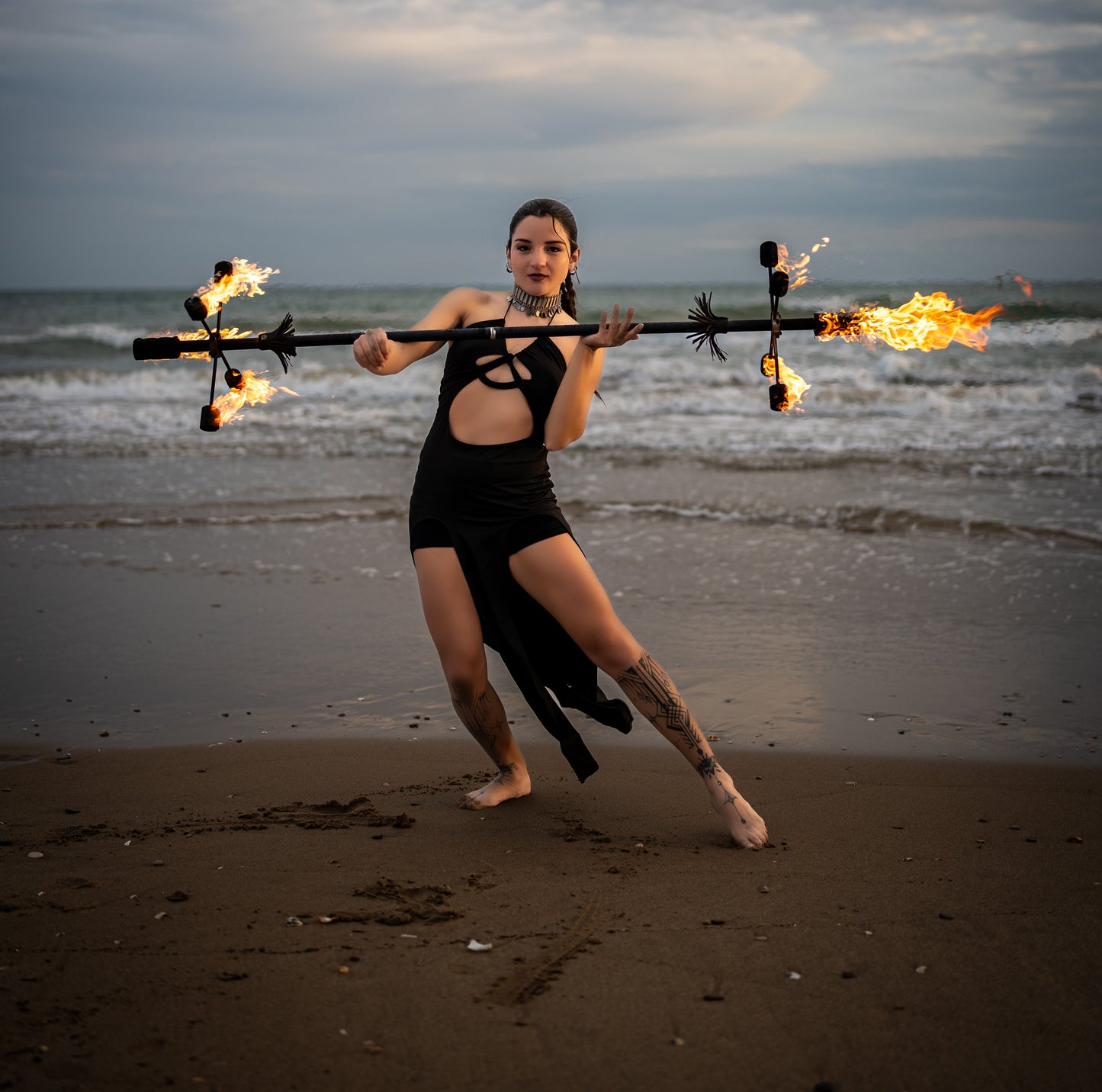 10 Headed Collapsible Dragon Staff