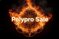 can the words polypro sale be brighter and go across the center of the imagine