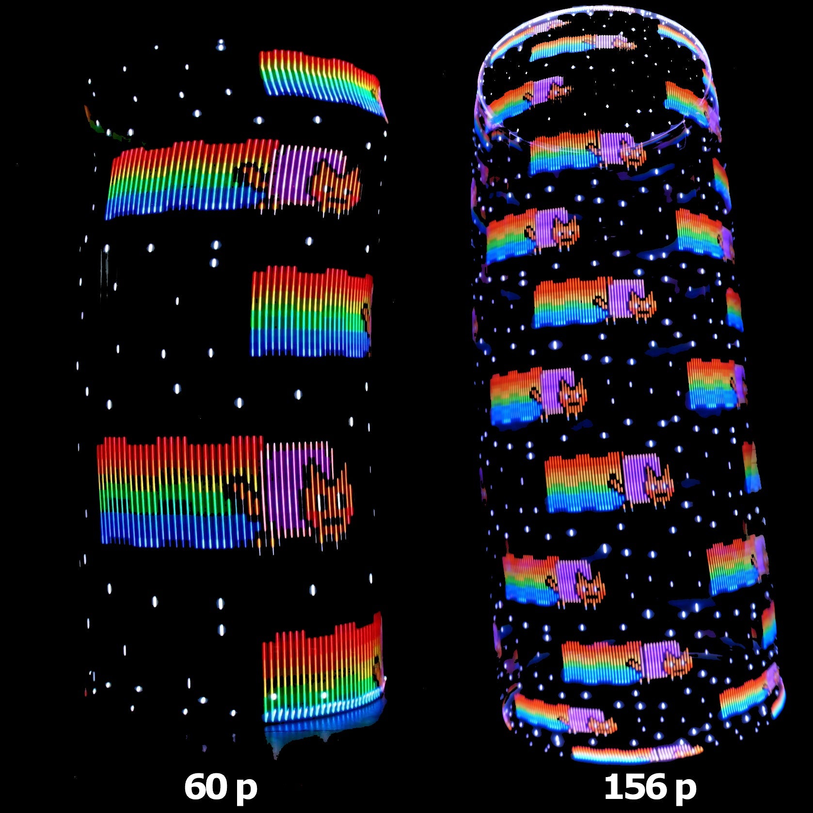 Ready To Ship Atomic V LED Hoops – The Spinsterz