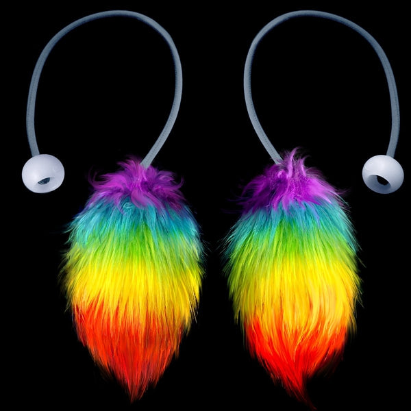Rainbow Fuzzy Poi-The Spinsterz