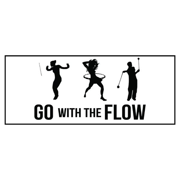 Go With The Flow Bumper Sticker