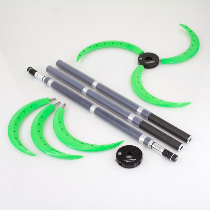 Collapsible Fusion Carbon Fiber Dragon Staff with Spiral Claws